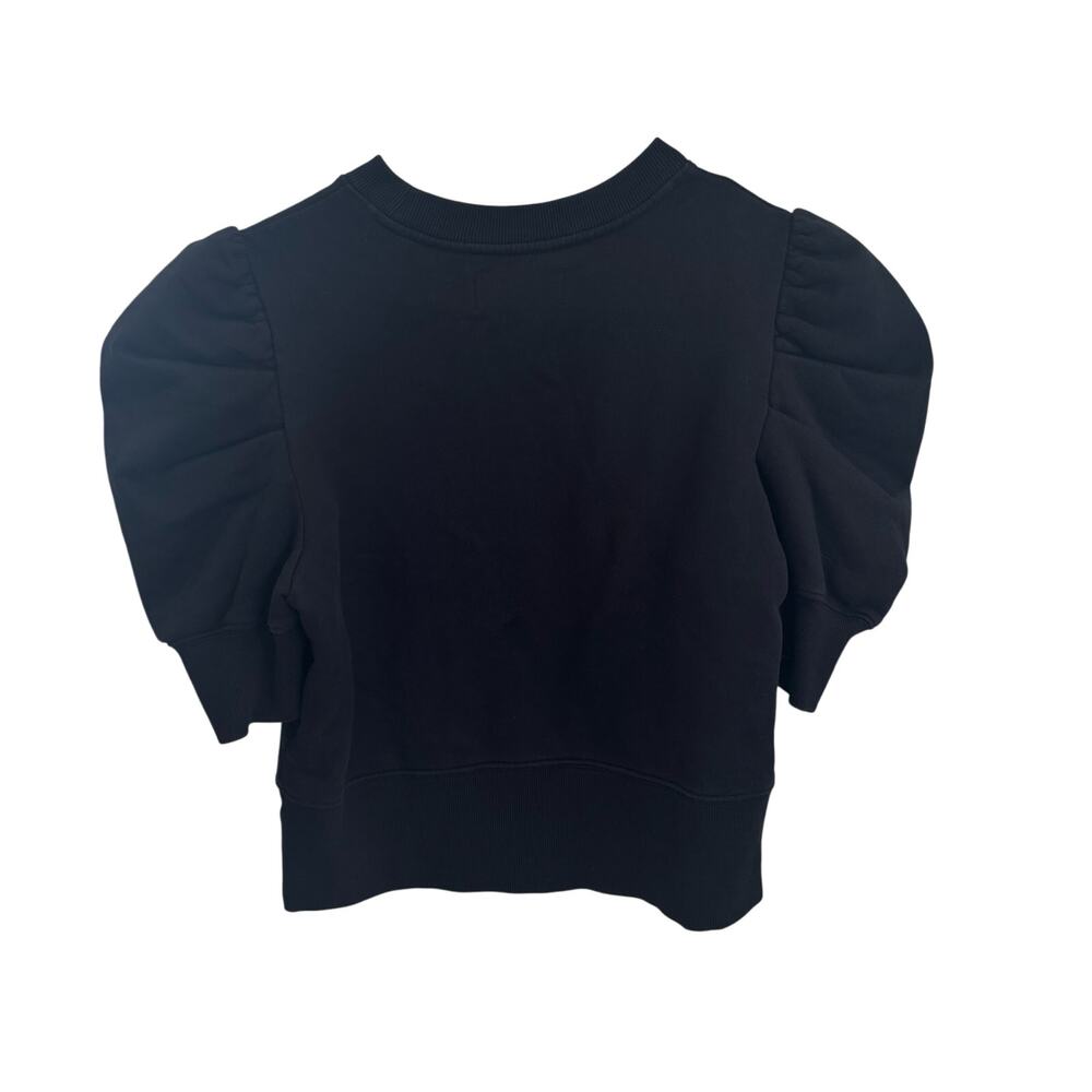 Sold Out NYC Just Enough Puff Short Sleeve Sweatshirt Black Size Small - Picture 9 of 9
